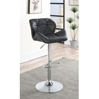 Coaster Furniture 100425 Adjustable Bar Stools Chrome and Black (Set of 2)